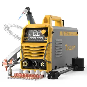[fathersdaygift] TOOLIOM CUT-50 50A Plasma Cutter Combo Bundle - Dual Voltage 110V/220V High-frequency Metal Cutting Machine with Extra PT31 Consumables Pack