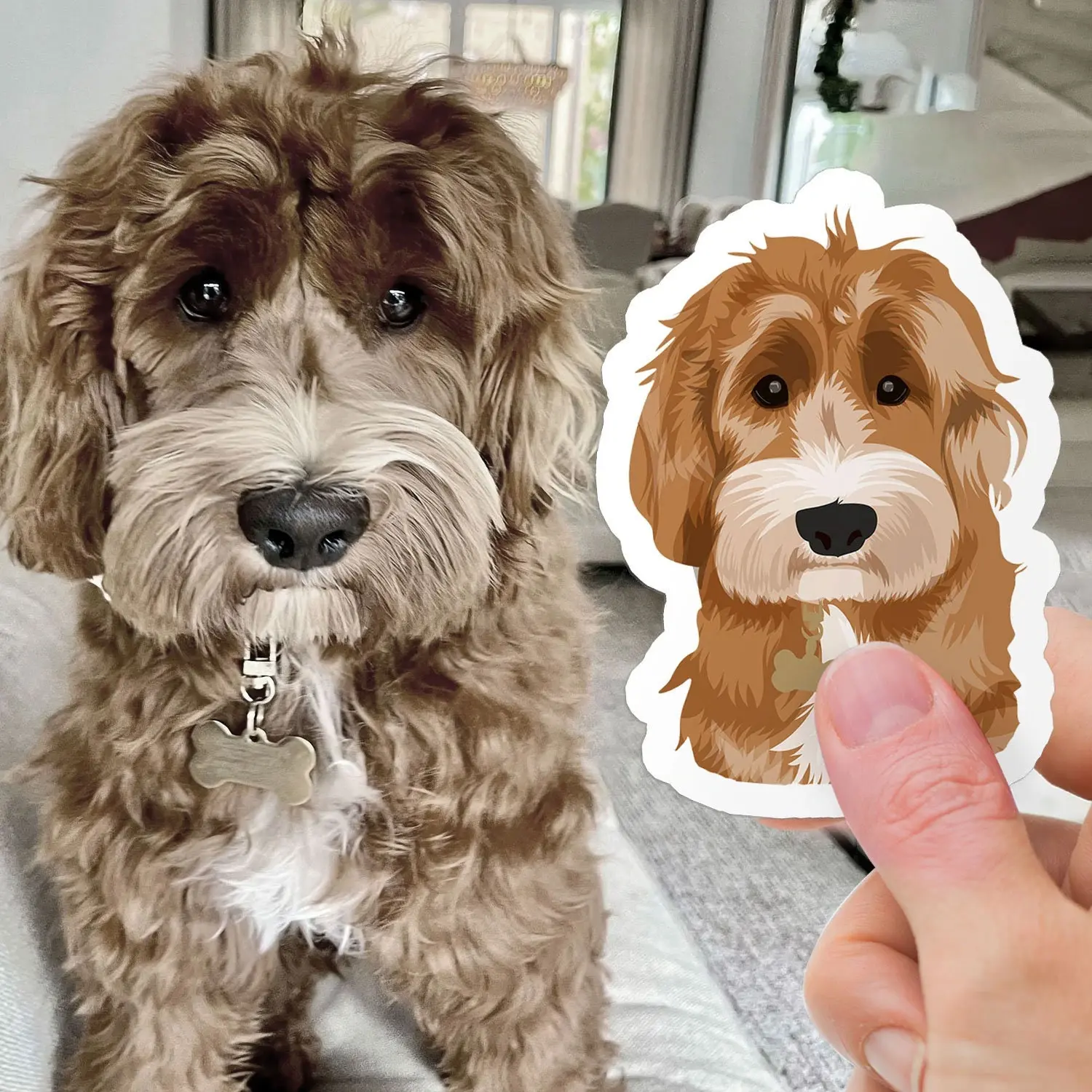 Custom Pet Sticker, Die Cut Vinyl Waterproof, Personalized Gift, Custom Dog Sticker, Custom Cat Sticker, Water Bottle Sticker, Pet Decal, Pet Lover Gift