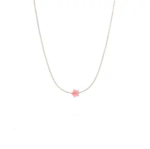 Jadeite Little Star ~ Red Jade - 925 Sterling Silver