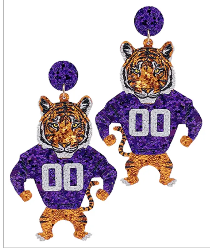 Tiger Gameday Earrings