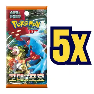 5x Paradox Rift / Ancient Roar Korean Pokemon Booster Packs