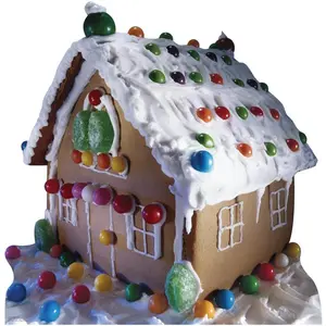 212 MAIN Advanced Graphics 942 Life-Size Corrugated Cardboard Gingerbread House Cutout - Stand-Up, Wall-Mount, Door Home Decor Decoration