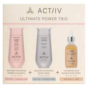 ULTIMATE POWER TRIO FOR WOMEN Shampoo Conditioner and Serum Kit for Thinning Hair