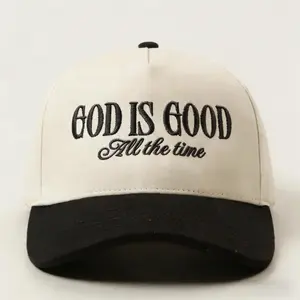 GOD IS GOOD All The Time Trucker Hat Christian Embroidered Baseball Cap Adjustable Faith Hat for Men Women Religious Gift for Church Prayer Worship Everyday Inspiration