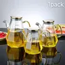 Clear Diamond Shaped High Borosilicate Glass Oil Dispenser, Olive Oil Dispenser, Oil Dispenser Bottle, Food Grade Lead-Free BPA Free Leak-Proof Drip-Free Easy Pour, Heat Resistant Dishwasher Safe Kitchen Essential for Cooking Baking Home Use