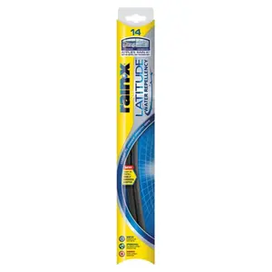 Rain-X 5079272-2 14 in. Latitude Water Repellency Wiper Blade Black