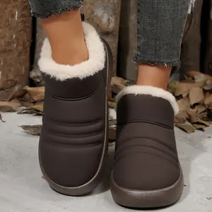 Womens Boots Cozy Stylish Slipper Winter Warm Mini Snow Booties Indoor Outdoor Fluffy House Shoes