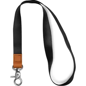 Lanyard - Black Lanyard Holder with Metal Clasp for , ID Badges, Cards,  , Wallet