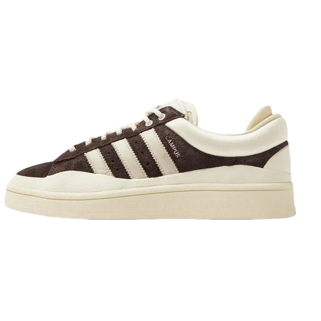 Men's Adidas Campus x Bad Bunny Exclusive Collaboration Sneakers - Premium Suede Construction, Elevated Everyday Wear, Urban Walks, Streetwear Lifestyle Sports Footwear, Three Stripes