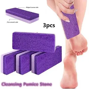 3pcs Reusable Foot Pumice Sponge Stones for Foot Care, Callus Exfoliator, Hard Skin Remover, Pedicure Scrubber, And Manicure Tools