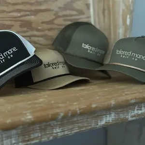 Tailored Mane Hair Co. Trucker Hat - Black, Beige, and Green Options Available