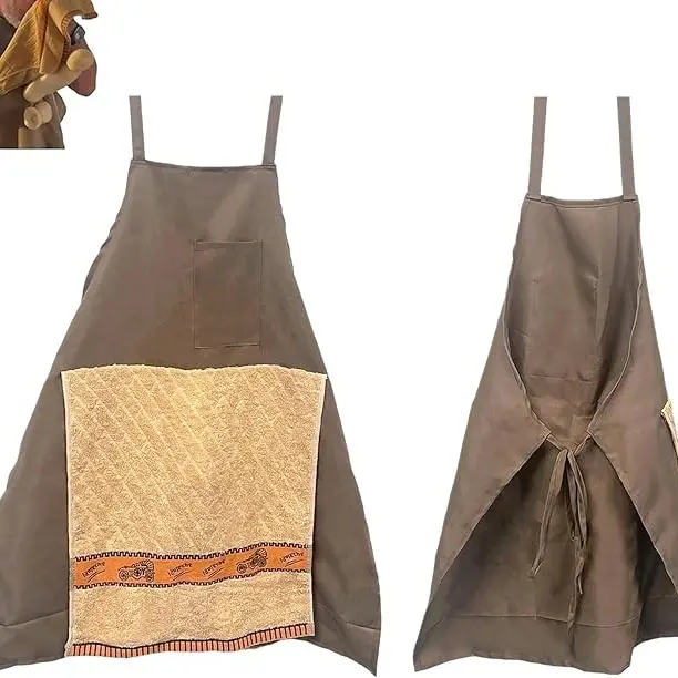 Funny Apron for Husband - Comfortable Adjustable Strap Protective Gear, Bold Chef Statement Grill & Kitchen Apron, Novelty Design with Hidden Pocket, Durable for Cookouts, 1-Piece Sports & Outdoor Accessory