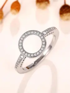 1 PC Fashion Cubic Zirconia Elegant Engagement Ring For Women For Wedding Engagement Party Jewelry Valentine's Day Gift Cubic Zirconia Rings