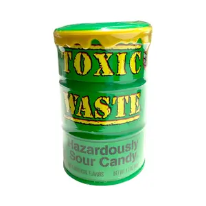 Toxic Waste 1.7 Oz Colored Drums Candy Sweet Candy Snack Bonbon slimelicker