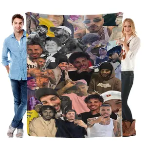 "Raúl Alejandro Photo Collage Blanket | The Ultimate Fan Gift  | Cozy Up With Your Favorite Reggaeton Star  | Perfect For Concerts & Bedtime "