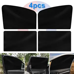Driver Side Window Sun Shade 4PCS Car Magnetic Window Shades for Baby and Privacy, Car Windows Curtains Covers Front Side Glass 99% UV Protection Magnetic Blackout Windows Cover Tint