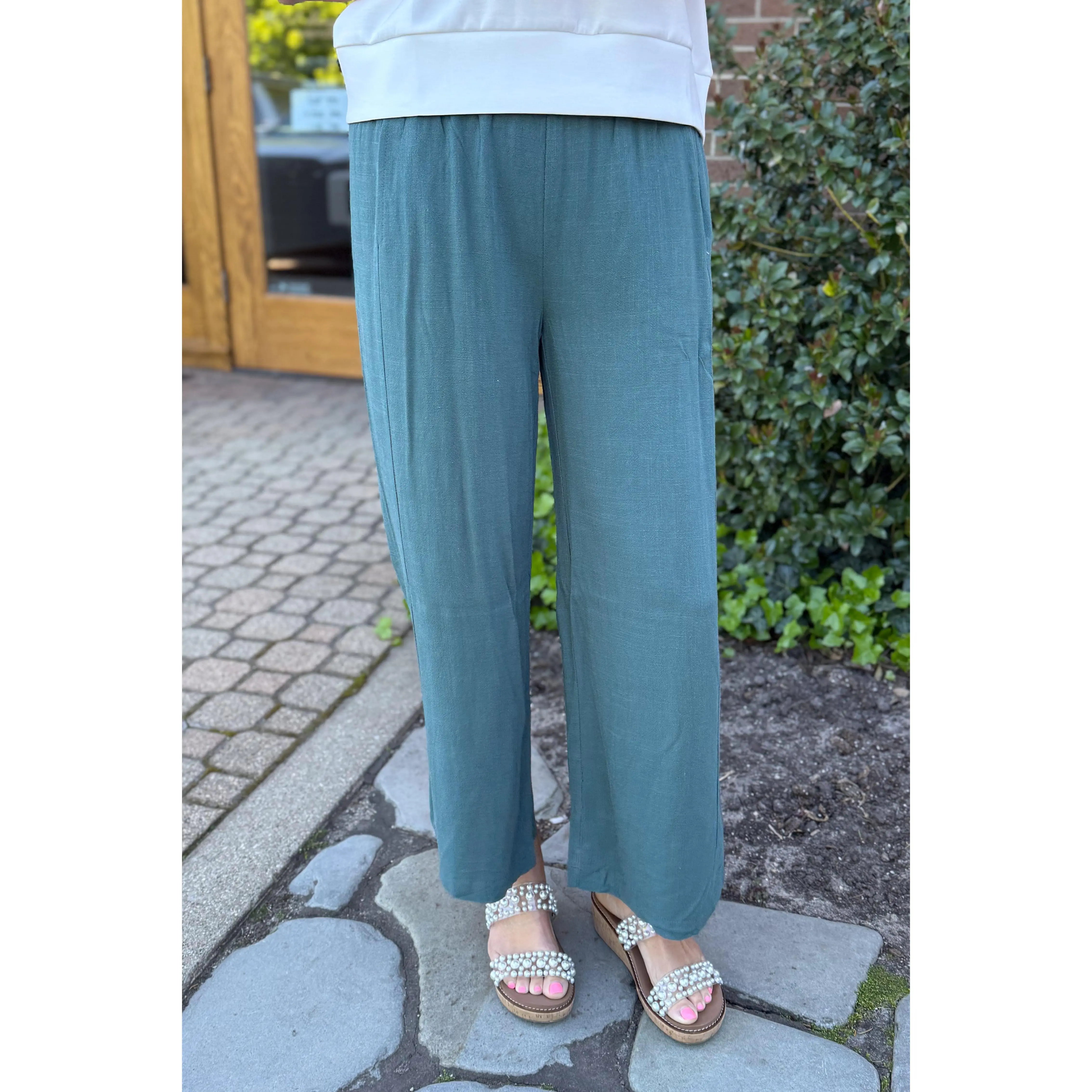 Lagoon Rayon Wide Leg Pant