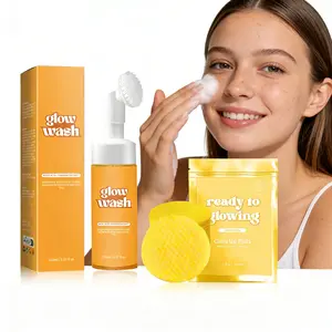 Glow Wash 150ml & FREE Turmeric Pads BeautyKit for Radiant Skin Ready to Glowing Sweet Lemon with Turmeric for Glowing Skin