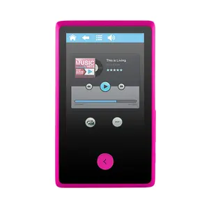 Ematic EM-318VIDPN 2.4" 8GB Touchscreen MP3 Video Player with Bluetooth MP3 Pink Case