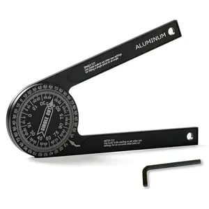7 Inch  Miter  Protractor, Upgraded High-Precision Angle Measuring Tool, Includes Adjustment Wrench, Ideal for Carpenters, Plumbers, Construction Workers, and  DIY Enthusiasts