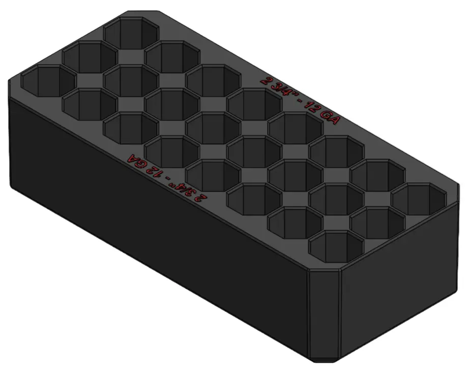 LARGE TRAY 12GA-2 3/4" RED