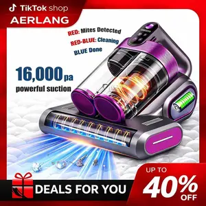 XIAOLANG Bed Mattress Vacuum Cleaner Cordless 16Kpa Handheld Vacuum with 253.7nm UV-C Light & HEPA Filter, Portable Vacuums for Sofa Bed, Mother's Day Gifts for Mom Women