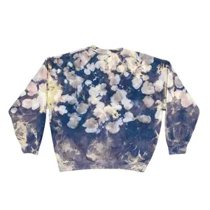 8586: UNISEX INDIGO TIE DYE SWEATSHIRT