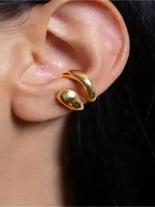 1 Piece Elegant Geometric Open Ear Cuff Fashionable Stylish Accessory Statement Earrings Suitable for Ladies Daily Wear Stud Earrings Jewelry Elegant Minimalist Earrings