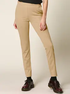 WB2334 Women's Casual Leggings Stretchy Work Ankle Pants Office Slacks with Pocket