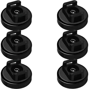 Zip Tie Mount  Zip Ties Mount 25LBS  Multipurpose Wire  Holder Mount Wire Clips Management for  Office Marine Electrical Wiring (Black, 6 count)