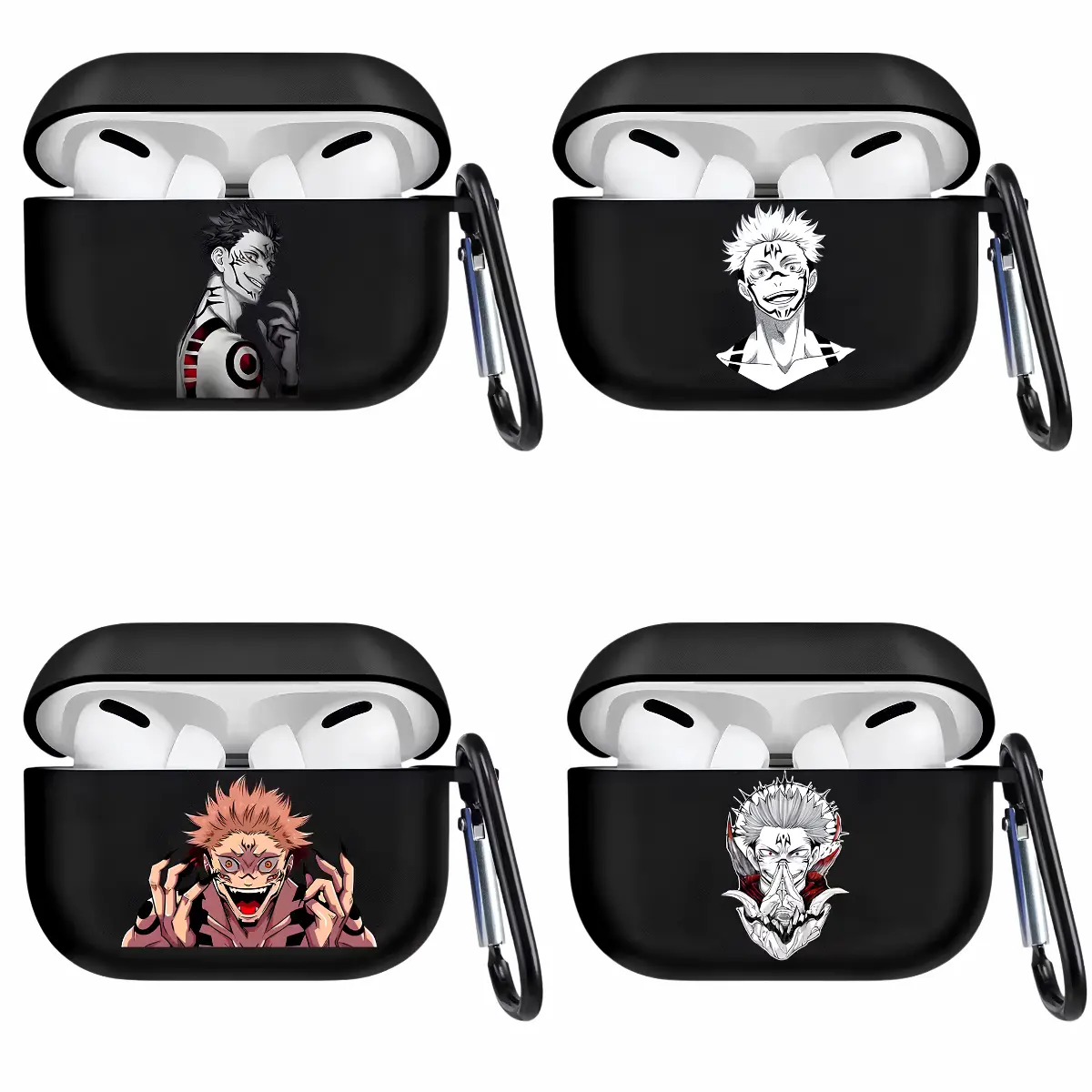 Jujutsu Kaisen AirPods Anime Earphone Case Suitable for Airpod Pro2 1 2 3 4 Pro Apple Bluetooth Earphones New 3rd Generation Satoru Gojo