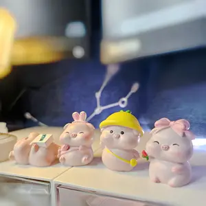 Cute Little Piggy Desk Accessories Car Accessories