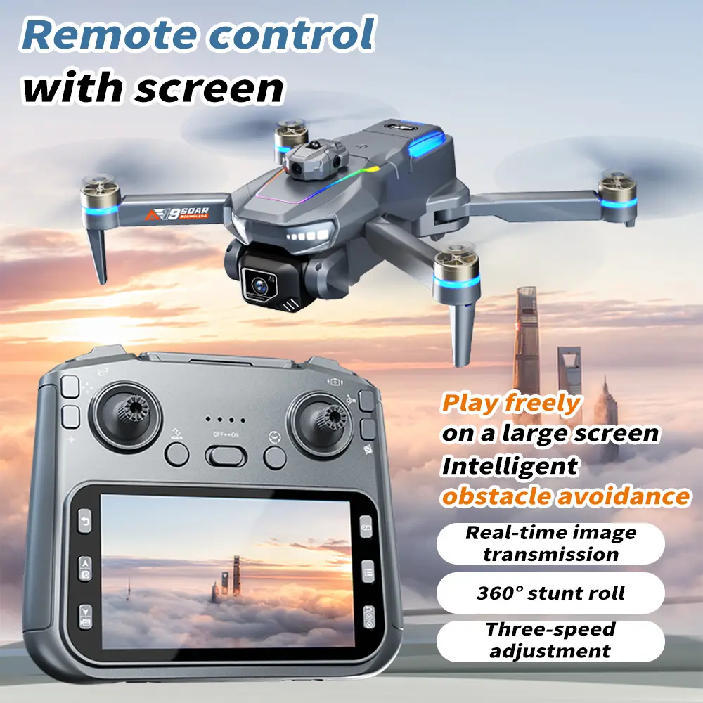 AE19,360° Aerial Stunts & Rolling Flip Drone, Dual HD Cameras with Obstacle Avoidance, Mini Drone Toy for Beginners Over 4 Years Old