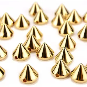 100 count 10mm  Punk  Rivets   Spike Cone Studs, Beads, Sew On, Glue On, Stick On, DIY Garments, Bags & Shoes Embellishment