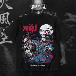 UNDISPUTED Jiri Spinning Hellbow Heavy Cotton T-shirt UFC 320 Jiri Prochazka Shirt Fan UFC The Czech Samurai Apparel Classic Gift For UFC Fans DTG Printed