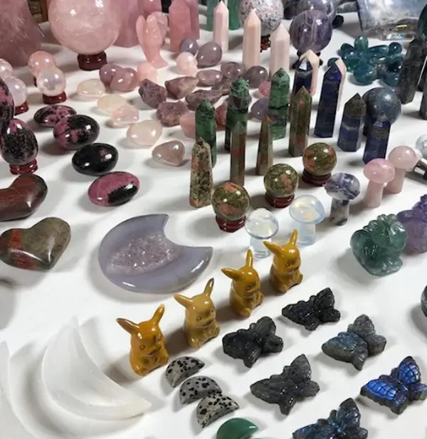 3.【Black Trays】$56.99 customized/selected Trays in live. (Pls write down trays NO. in your order message)(quartz/Jasper/marble/sphere/Tower/Flame/Carv