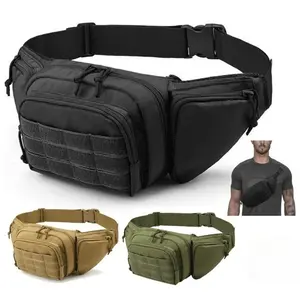 Men's Tactical Utility Pouch / Outdoor Waist Pack - EDC Protective Bag for Hiking & Hunting
