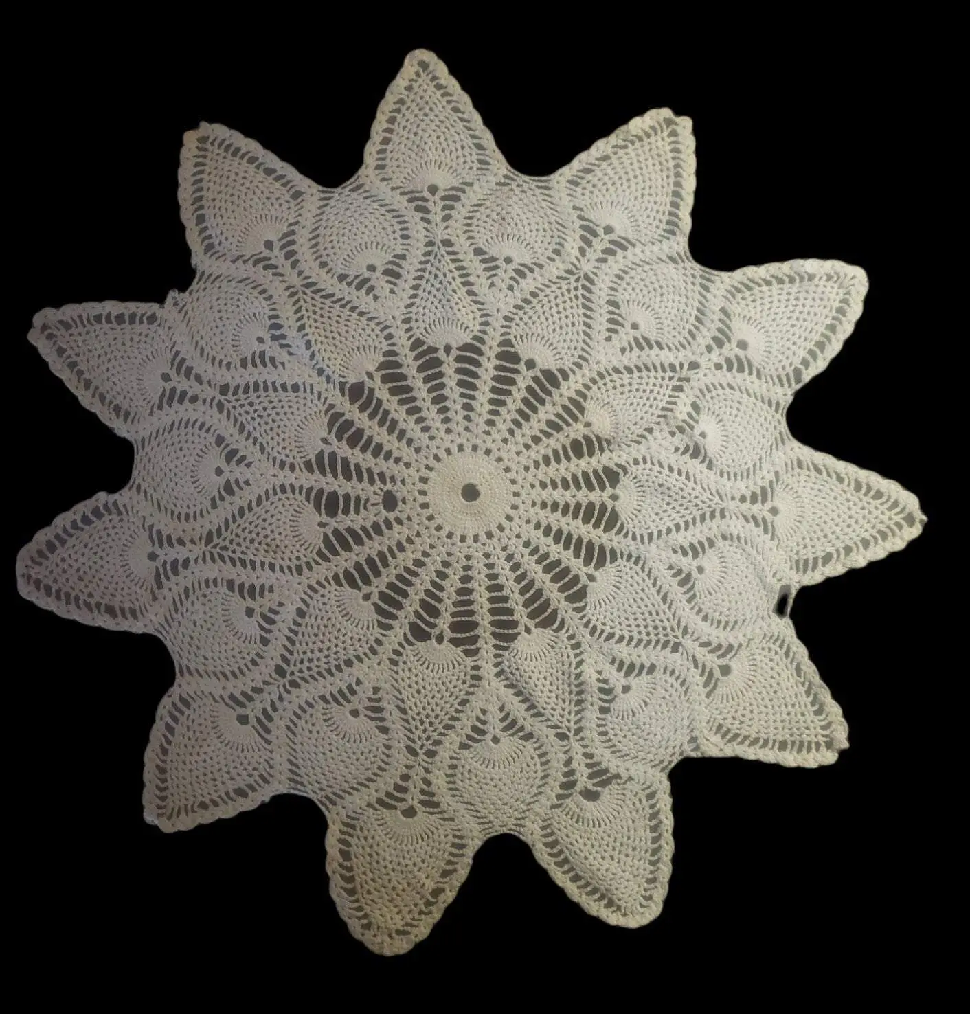 Vintage Hand Crocheted Lace Doily