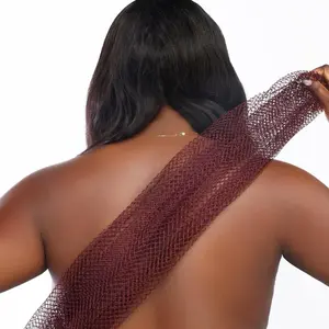 Bellanomi African Exfoliating Net Sponge Ethically Sourced from Nigeria Lightweight & Durable Hypoallergenic 100% Nylon Bath Sponge for Radiant Skin Care Shower Soap Personal