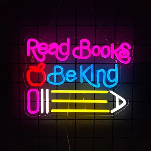 Student LED Neon Sign, Bright Colorful Display, Ideal for Classroom Study Room Library Bookstore, Enhance Learning Atmosphere