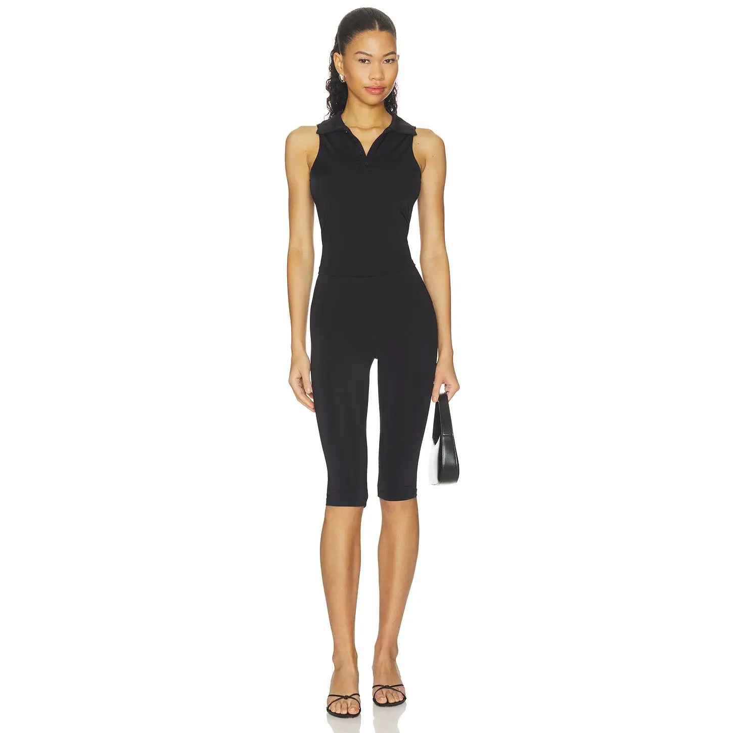 ALL THE WAYS Marguerite Capri Set in Black