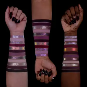Nevermore 12-Pan Pressed Pigment and Eyeshadow Palette, Matte Makeup, Metallic Shimmer, Cosmetic