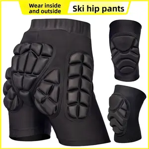 Ski protective gear, hip pants, roller skating anti-drop pants, ice skating EVA shock-absorbing skateboard, unisex cycling outdoor sports