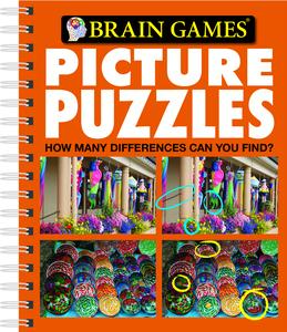 USED-Brain Games - Picture Puzzles #5: How Many Differences Can You Find?: Volume 5 by Publications International Ltd (Spiral-bound)