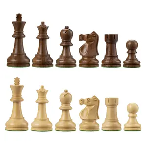 Bobby Fischer Ultimate Chess Pieces, Acacia and Boxwood 3.75 inch King