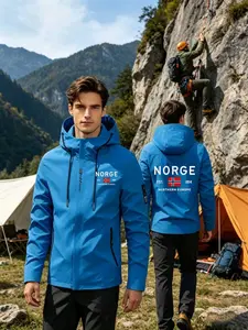 Men's Lightweight Jacket, Print Pattern, Long Sleeve, Fitted, Breathable, Durable, Comfortable, Outdoor Jacket for Hiking, Camping, Daily Wear