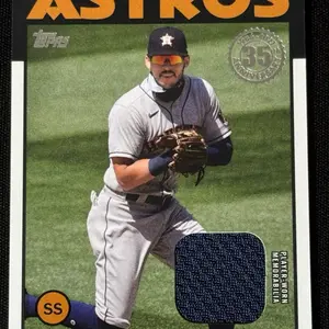 BASEBALL- 2021 Topps Series 1 - Carlos Correa Relic 1986 Patch #86R-CC - Houston Astros MLB