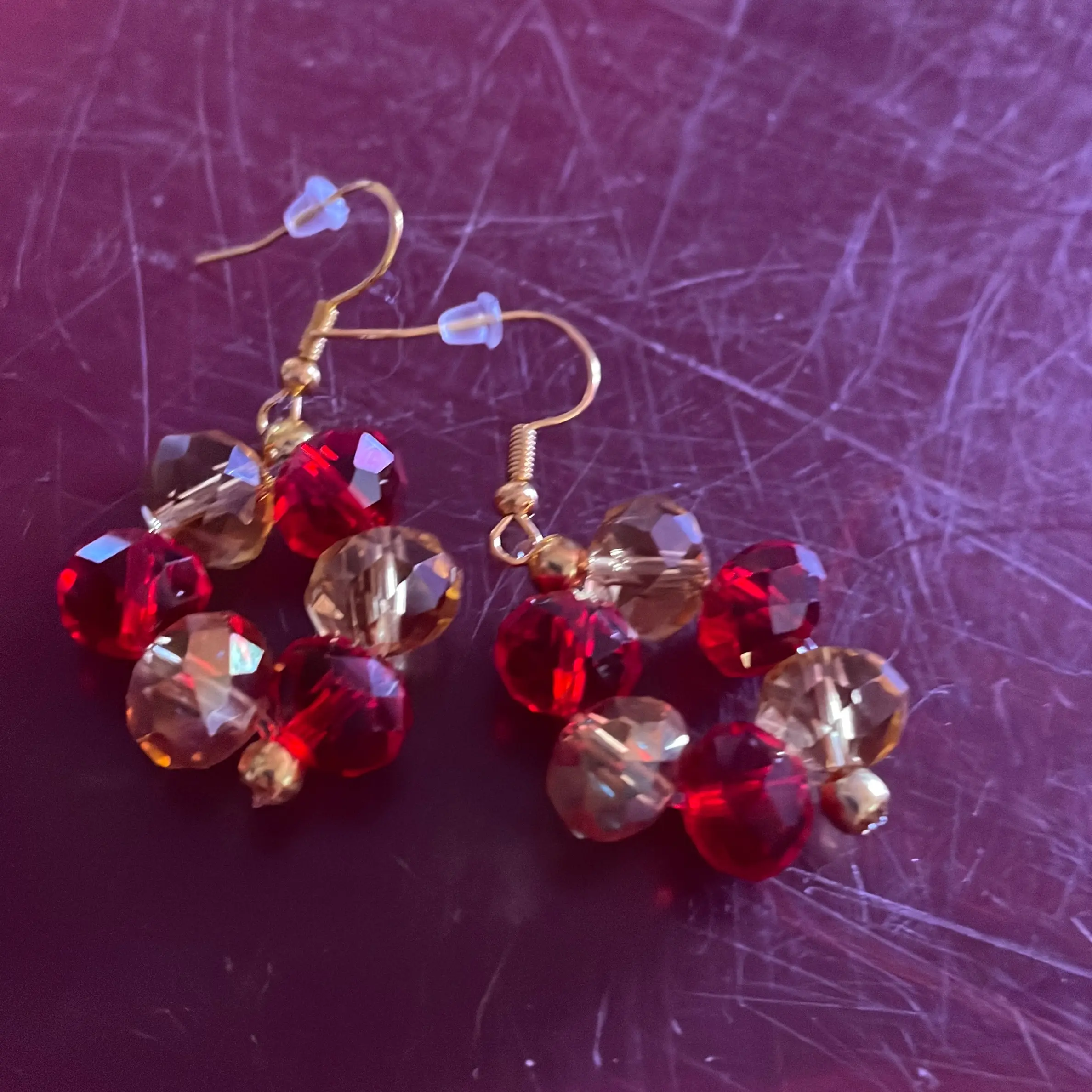 Gryffindor Round Shape Handmade Plastic Drop Earrings