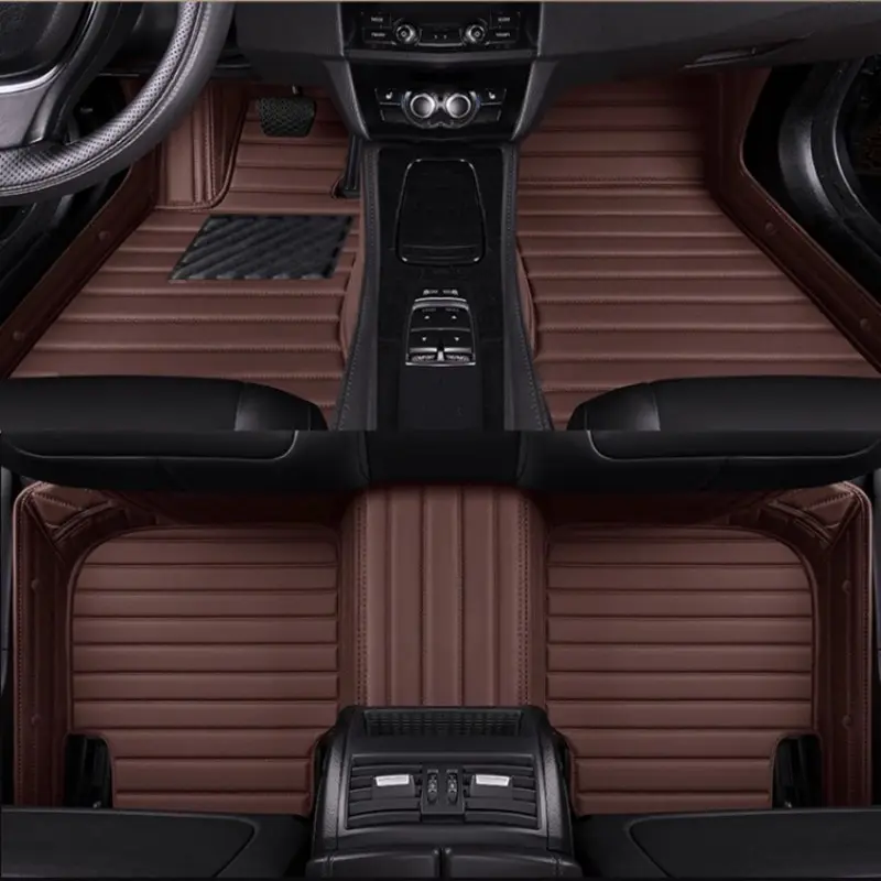 Custom Car Floor Mat, Automotive, Car Accessory, Car Mats For VW Golf 5 2004~2008 Audi q7 4l 2006~2012 A5 Sportback 2010~2016 Left/Right-hand Drive Auto Interior Accessories Stripe Carpet Waterproof Design Full Coverage