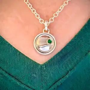 Emerald Wave Silver Interchangeable KSnap - KDrop Collective